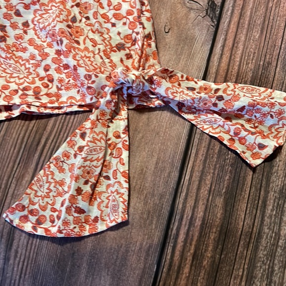 Gap BNWT Linen Wrap Top - Picture 5 of 5